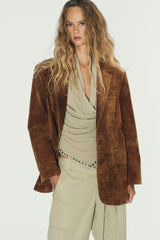 Elara Suede Blazer