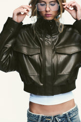 Oslo Faux Leather Jacket
