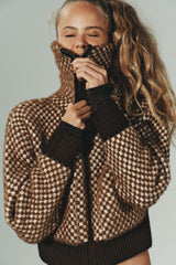 Mara Check Knit Jacket