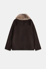 Kaia Wool Fur Coat