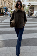 Kaia Wool Fur Coat