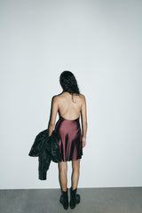 Vierra Satin Mini Dress