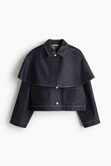 Harper Denim Cape Jacket