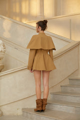 Azzara Cape Trench Mini Dress