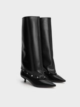 Droptop Convertible Kitten Heel Boots