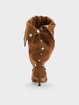 Droptop Convertible Kitten Heel Boots