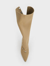 Droptop Convertible Kitten Heel Boots