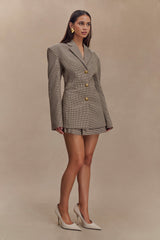Mila Check Shaped Blazer