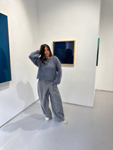 Bennie Asymmetric Wide-Leg Pants