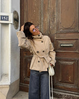 Mara Belted Cropped Trench