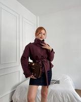 Mara Belted Cropped Trench