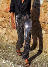 Dina Sequin Flare Pants