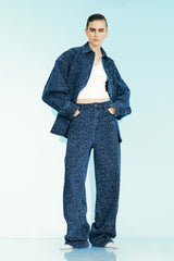 Koko wide-leg bouclé Jeans