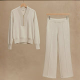 Elena Ribbed Zip Lounge Set