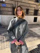 Margot Navy Wool Coat