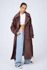 Eeden Suede Trench Coat