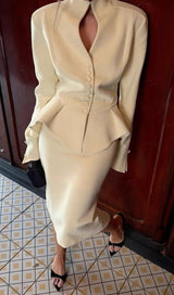 Elaine Peplum Skirt Set