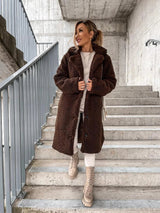 Isla Sherpa Lapel Coat