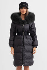Isabelle Fur-Trim Puffer Coat