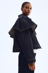 Harper Denim Cape Jacket