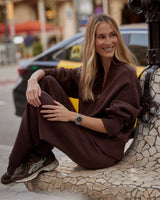 Elena Ribbed Zip Lounge Set