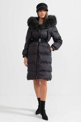 Isabelle Fur-Trim Puffer Coat