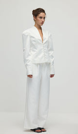 Elena Sculpted Satin Jacket