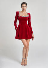 Vivienne Velvet Mini Dress
