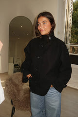 Margot Navy Wool Coat