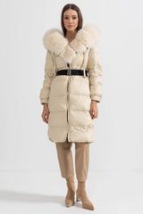 Isabelle Fur-Trim Puffer Coat