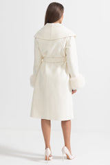 Elodie Embellished Cashmere Coat