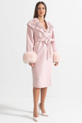 Elodie Embellished Cashmere Coat