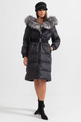 Isabelle Fur-Trim Puffer Coat