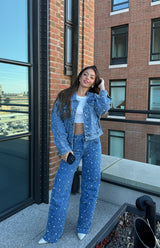 Elena Pearl Stud Jeans