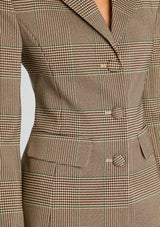 Lidia Plaid Tailored Blazer