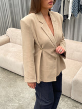 Sabrina Cinched-Waist Blazer