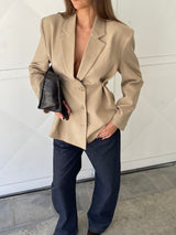 Sabrina Cinched-Waist Blazer