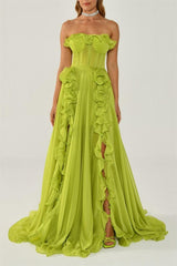 Elara Ruffle Corset Dress