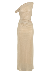 Kenny Diamante One Shoulder Maxi Dress