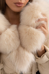 Isabelle Fur-Trim Puffer Coat