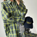 Chloe Oversized Plaid Shirt