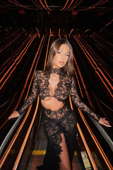 Seraphina Lace Cutout Maxi Dress