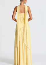 Serena Strapless Slit Maxi Dress