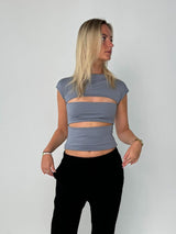 Wilma Cutout Ribbed Top