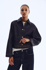 Harper Denim Cape Jacket