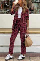 Lara Leopard Blazer Set