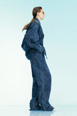 Koko wide-leg bouclé Jeans