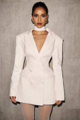 Osanne White Blazer Mini Dress