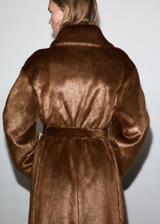 Isolde Faux Fur Belted Coat