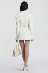 Osanne White Blazer Mini Dress